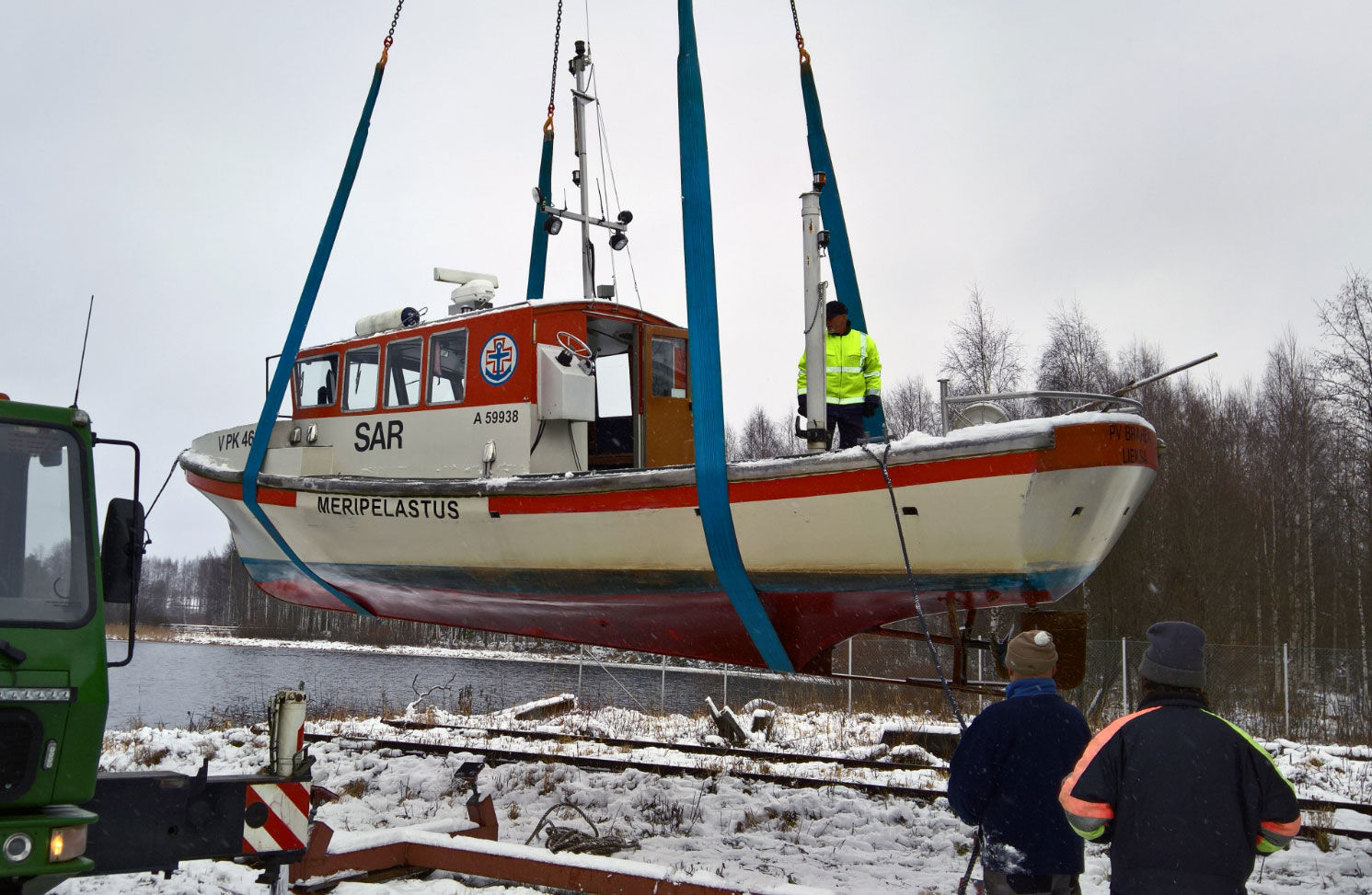 Pielisen Järvipelastajien PV Brahea telakoitiin 16.11.